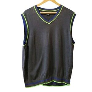 Grand Slam Vintage Y2K Athletic Sweater Vest Golf Vest Large